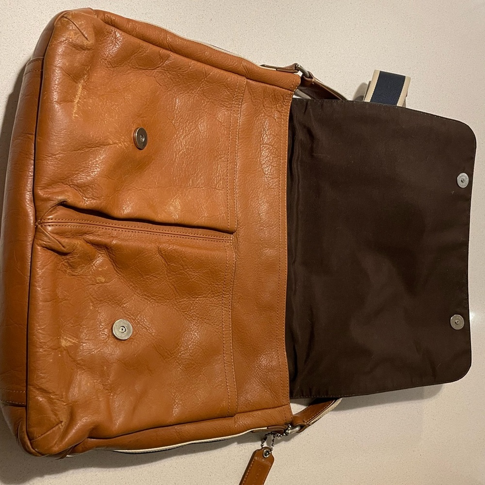COACH Leather Briefcase Laptop bag - Picture 3 of 7